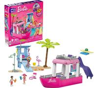 Barbie Dream Boat, building toy for boys and girls + 6 years, includes 317 blocks, 3 dolls and accessories, HPN79