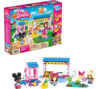 MEGA Barbie Toy Building Set - Farmer's Market With 3 Micro-Dolls, 4 Pets and