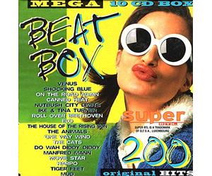 Mega Beat Box-200 original Hits (10CD-Box) - Hollywood Argyles, Dave Edmunds, Helen Shapiro, Mungo Jerry, The Banjoman..
