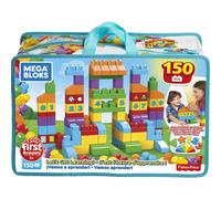 MEGA BLOKS 150 Toddlers Blocks Learning Toy Building Set Let's Get Learning! For Toddlers 1-3