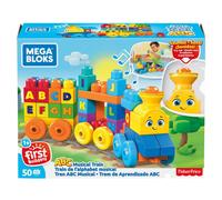 Mega Bloks FWK22 ABC Musical Train Bricks, Multi-Colour