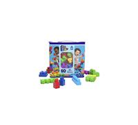MEGA BLOKS Big Building Bag: 60 award-winning large colorful blocks + storage bag, endless creative play for ages 1+