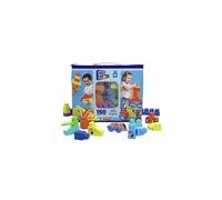 MEGA BLOKS Bigger Building Bag building set with 150 big and colorful building blocks, and 1 storage bag, toy gift set for ages 1 and up, HHM96