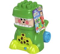 Mega Bloks Dinosaur Toy Building Set with 8 Sounds Built-in Easy Storage T-Rex Blocks for Toddlers 1-3