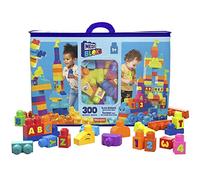 MEGA BLOKS Even Bigger Building Bag building set with 300 big and colorful blocks, and 1 storage bag, toy gift set for ages 1 and up , HHM97