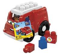 Mega Bloks First Builders Freddy Fire Truck GCX09 Building Toys for Toddlers (6 Pieces)