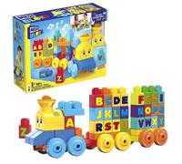 MEGA BLOKS First Builders Toddler Building Blocks Toy Set, ABC Musical Train wit