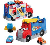 MEGA BLOKS First Builders Toddler Building Blocks Toy Set, Build & Race Rig wit