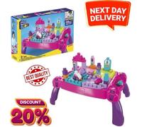 MEGA BLOKS Fisher-Price Building Blocks, Build n Learn Activity Table Toddler 1+