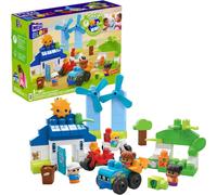Mega Bloks Fisher-Price Building Blocks Town Build & Learn Eco House 88pcs