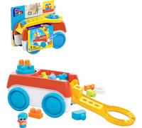 MEGA BLOKS Fisher-Price Toddler Building Toy, Block Spinning Wagon with 20 Piece
