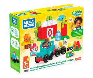 Mega Bloks Green Town Grow & Protect Farm Block Construction Playset