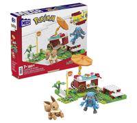 Mega Bloks Pokemon Adventure Builder Puff Picnic Eevee & Lucario Figure Ages 7+