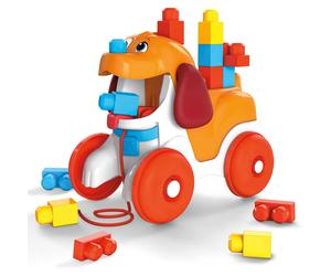 Mega Bloks Pull Along Lil Puppy and Rope New Pre-School Kids Toy