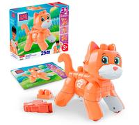 MEGA BLOKS Fisher-Price 3-in-1 Rolling Kitten Building Block Toy | 25 Pieces, Rolling Wheels, Fox and Lion Rebuilds, Preschool Kids Ages 3+ Years, Easy to Build, JMK86