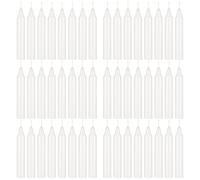 Mega Candles 48 pcs Unscented White Straight Taper Candle, Hand Poured Wax Candles 5 Inch x 3/4 Inch, Home Décor, Wedding Receptions, Baby Showers, Birthdays, Celebrations, Party Favors & More