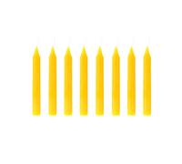 Mega Candles 8 pcs Citronella Scented 5 Inch x 5/8 Inch Taper Candle, Paraffin Wax Candles, Great for Indoor & Outdoor Use, Camping, Party Usage & More