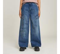 Mega Cargo Pants Denim - Dark blue - Women 31