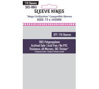 "Mega Civilization" Compatible Card Sleeves 75mm x 105mm (110)