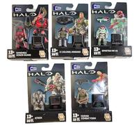 Mega Construx Halo Heroes Series Age 16+ 18 Complete Set of 5 Buildable Action Figures from DKW59-963H Release