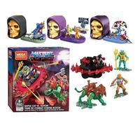 Mega Construx Masters of The Universe - Childrens Building Skull Kit - (Mega 4 Piece Set All 3 Skulls & Battlecat Playset)