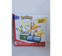 MEGA Pokémon Building Toy Kit Pikachu Set with 3 Action Figures (159 Pieces) for Kids