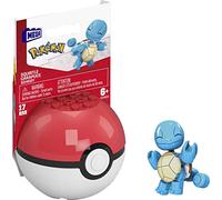 MEGA Construx Pokémon Squirtle Construction Set - 17-Piece Building Set with Poké Ball Display - Combines With MEGA Construx Sets - Gift for Kids 6+