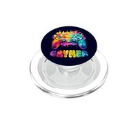 Mega cooler farbenfroher GAYMER Print PopSockets PopGrip for MagSafe