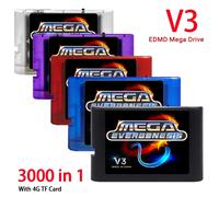 Mega Drive V3.0 Pro EDMD Remix MD V3 Game Cartridge for SEGA MegaDrive GENESIS US/JP/EU 16-bit Video Game Console Classic White