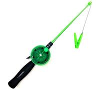 Mega Fishing Children's fishing rod 40 cm - children's beach & holiday fishing rod - crab rod - black/green/pink (green)