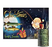 Mega Fishing MF Angler Advent Calendar - Pike & Zander or Trout & Perch Spin Fisherman Angel Predator Christmas Calendar + Multifunctional Scarf in Matching Target Fish Design