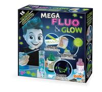 Buki France Mega Fluo & Glow Science. 15 Glow in The Dark Science Experiments. Children's Chemistry Set. Kids Educational STEM Toy for Little Scientists with Instructions. Gifts for Boys & Girls 8+