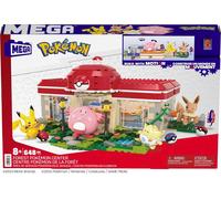 Pokémon Playset, Forest Pokemon Center Includes Pikachu, Chansey, Eevee, and Togepi, Building Toys for Kids and Adults, Collectible Character Model