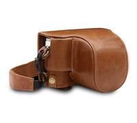MegaGear MG1606 Ever Ready Genuine Leather Camera Case compatible with Leica D-Lux 7 - Brown