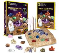 Mega Gemstone Dig Kit - Dig Up 15 Real Gems, STEM Science & Educational Toys make Great Kids Activities, STEM Gift for Girls and Boys