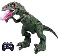 Mega Giant Remote Control Dinosaur 70 cm with Smoke Effect from Mouth LED Light Real Sounds RC Dinosaur Velociraptor Remote Controlled Walking and Roaring Realistic Electric Giant Dinosaur Toy