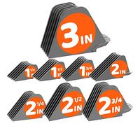 Mega Hair Clipper Guards - Extra Long 3 Inch Guide Combs Set (3", 2.75", 2.5", 2.25", 2", 1.75", 1.5", 1.25") - Fits Most Wahl Full Size Clippers
