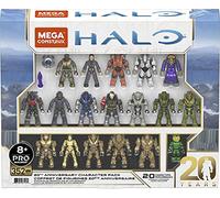 Mega HALO 20th Anniversary Character Pack HALO Infinite Construction Set, Building Toys for Boys [Amazon Exclusive]