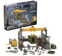 MEGA Halo Infinite Building Toys Set, Floodgate Firefight with 634 Pieces, 4 Micro Action Figures, Poseable Articulation, Accessories, Kids or Adult, HNC59