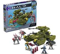 Mega Halo Infinite Toy Vehicle Building Set, UNSC Scorpion Clash with 993 Pieces, 5 Micro Action Figures and Accessories, Gift Ideas for Kids