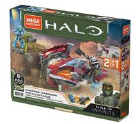 MEGA Halo Infinite Toy Vehicle Building Sets, Chopper Takedown Motorcycle With 2 Poseable, Collectable Micro Action Figures and Accessories