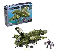 MEGA Halo Pelican Inbound vehicle Halo Infinite Building Set with Master Chief character figure, Building Toys for Boys, GNB28