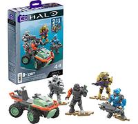 MEGA Halo Toy Vehicle Building Set, UNSC Mongoose Outriders with 130 Pieces, 4 Micro Action Figures and Accessories, Gift Ideas for Kids