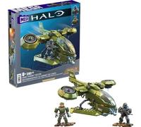 MEGA Halo Toy Vehicles Building Sets, UNSC Hornet Recon Aircraft with 4 Poseable, Collectable Micro Action Figures and Accessories , HKT18, Multicolor, 19.94 x 18.03 x 10.41 cm