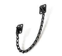 MEGA HANDLES Transom Door Chain 12-Inch, Door Chain Stopper for Transom Windows, Cabinet Door Restraint, Chain Lid Support, Durable Transom Window Hardware for Enhanced Safety - Matte Black