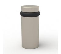 MEGA HANGLES Floor Door Stopper - Modern Door Stopper, Quickly Installed Sophisticated Door Stopper, Wall Protectors from Door Knobs, Heavy Duty Door Stopper - Satin Nickel - 3 Inch