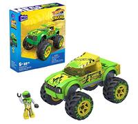 MEGA Hot Wheels Gunkster Monster Truck Building Set toy car with micro figure driver, 69 pieces, gift set for boys and girls ages 5 and up