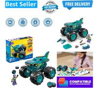 MEGA Hot Wheels Monster Trucks Building Toy Playset, Mega-Wrex with 187 Piece...