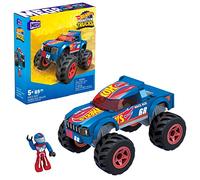 Mega Hot Wheels Race Ace Monster Truck building set building set toy car with micro figure driver, 69 pieces, gift set for boys and girls ages 5 and up -