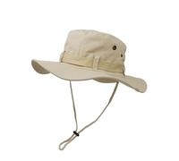Mega_Jumble Adult Fisherman Wide Brim Sun Protection Hat, Breathable Tactical Boonie Safari Hats for Outdoor Camping Fishing Hunting Climb (Beige)